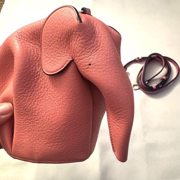 Loewe Pink Elephant Leather Crossbody Bag EUC CoA - Picture 3 of 10